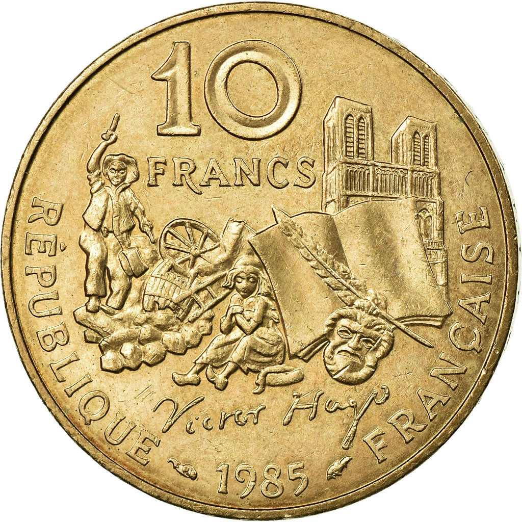 Monnaie, France, Victor Hugo, 10 Francs, 1985, TTB+, Nickel-Bronze, Gadoury:819