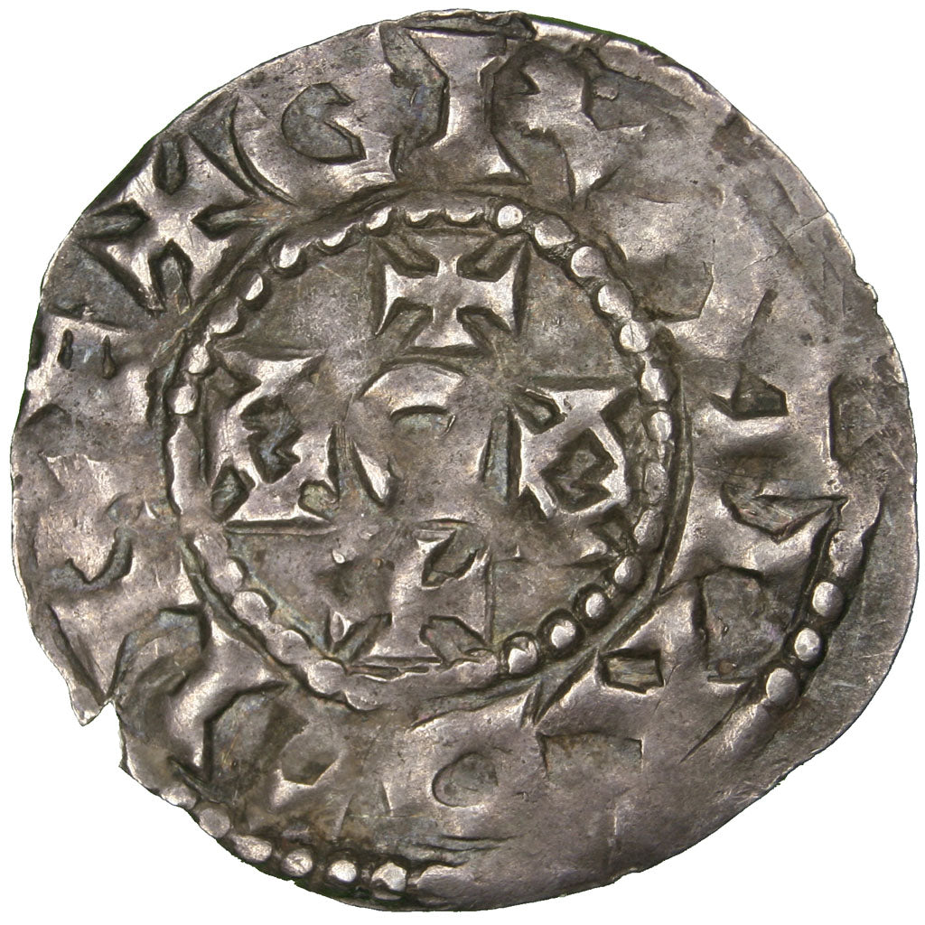 FRANCE, Denarius, Limoges, AU(50-53), Silver, Prou #779, 1.47