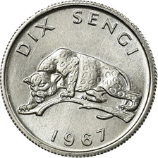 Coin, CONGO, DEMOCRATIC REPUBLIC, 10 Sengis, 1967, MS(60-62), Aluminum, KM:7