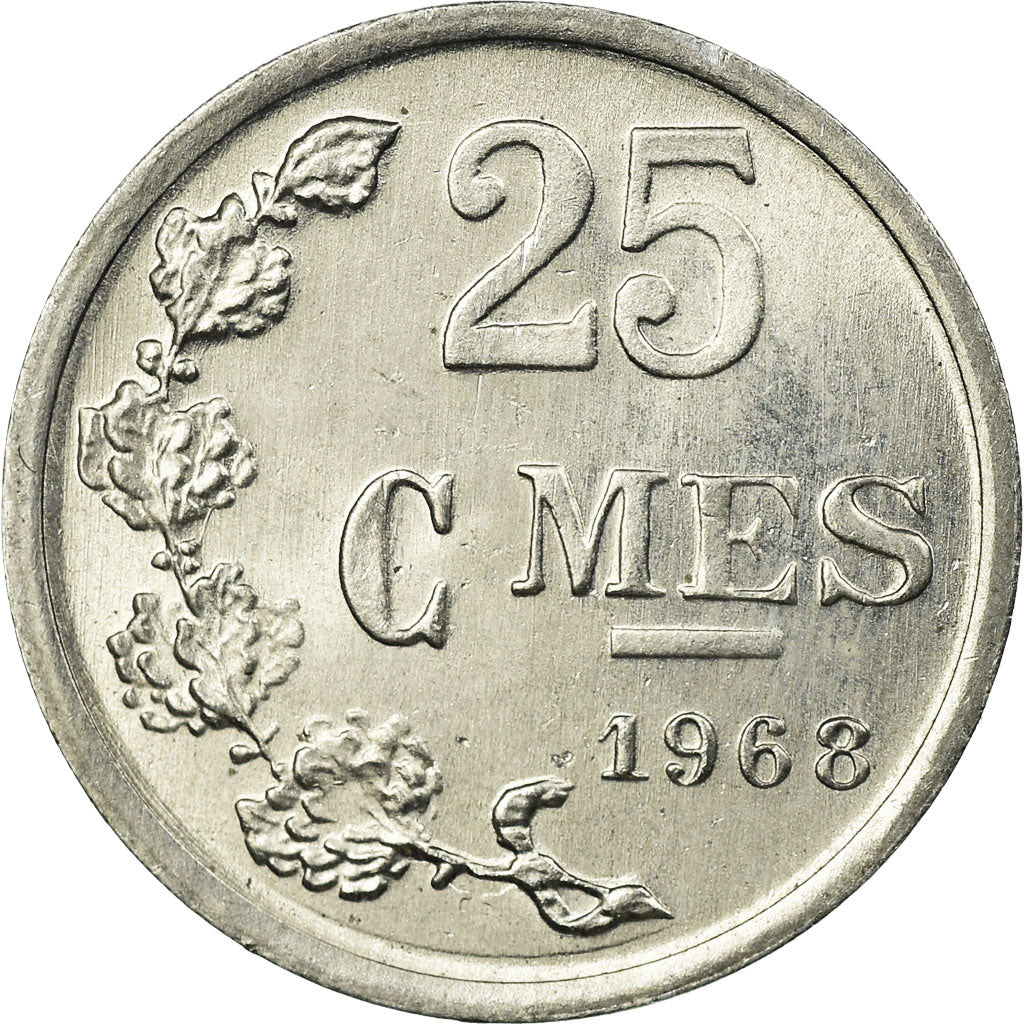 Monnaie, Luxembourg, Jean, 25 Centimes, 1968, SUP, Aluminium, KM:45a.1