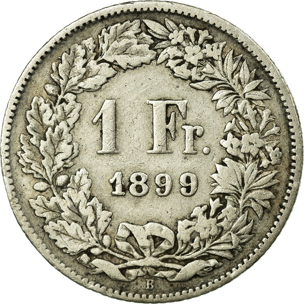 Coin, Switzerland, Franc, 1899, Bern, VF(20-25), Silver, KM:24