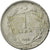 Moneda, Turquía, Lira, 1968, BC+, Acero inoxidable, KM:889a.2