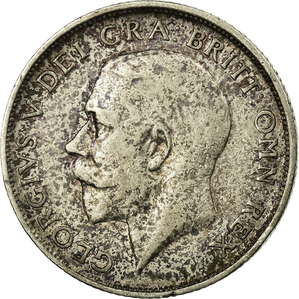 Coin, Great Britain, George V, 6 Pence, 1914, VF(30-35), Silver, KM:815