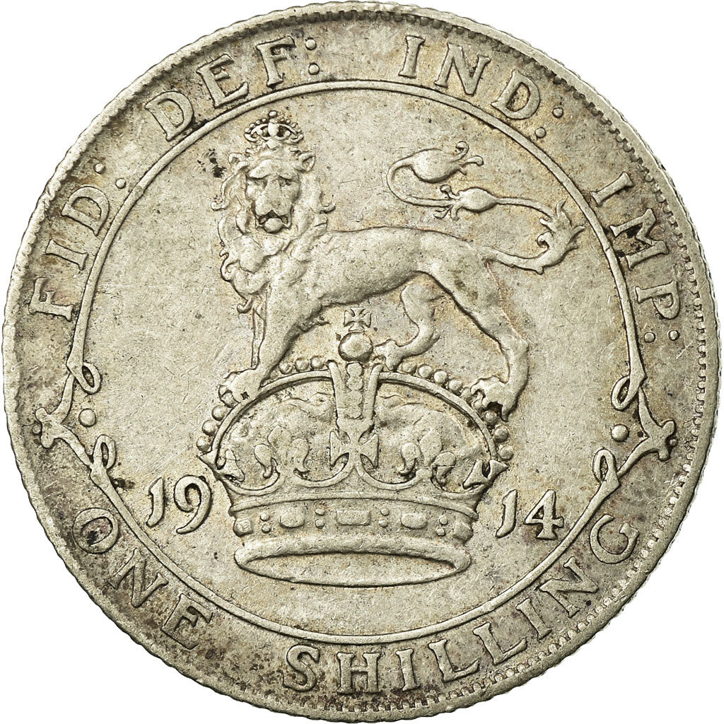 Coin, Great Britain, George V, 6 Pence, 1914, VF(30-35), Silver, KM:815