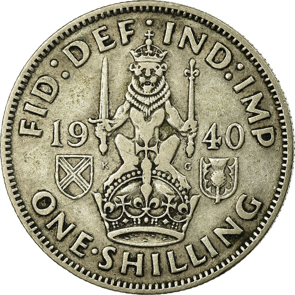 Coin, Great Britain, George VI, Shilling, 1940, VF(30-35), Silver, KM:854