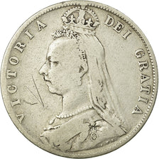 Coin, Great Britain, Victoria, 1/2 Crown, 1890, VF(20-25), Silver, KM:764