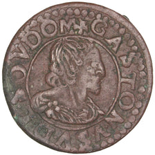 Moneda, ESTADOS FRANCESES, DOMBES, Double Tournois, 1640, Trévoux, MBC, Cobre