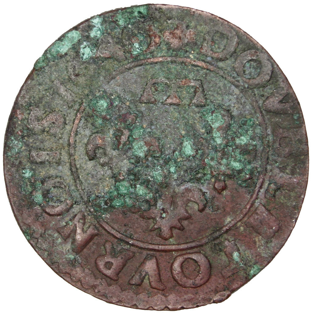 Moneta, STATI FRANCESI, DOMBES, Double Tournois, 1640, Trévoux, BB, Rame