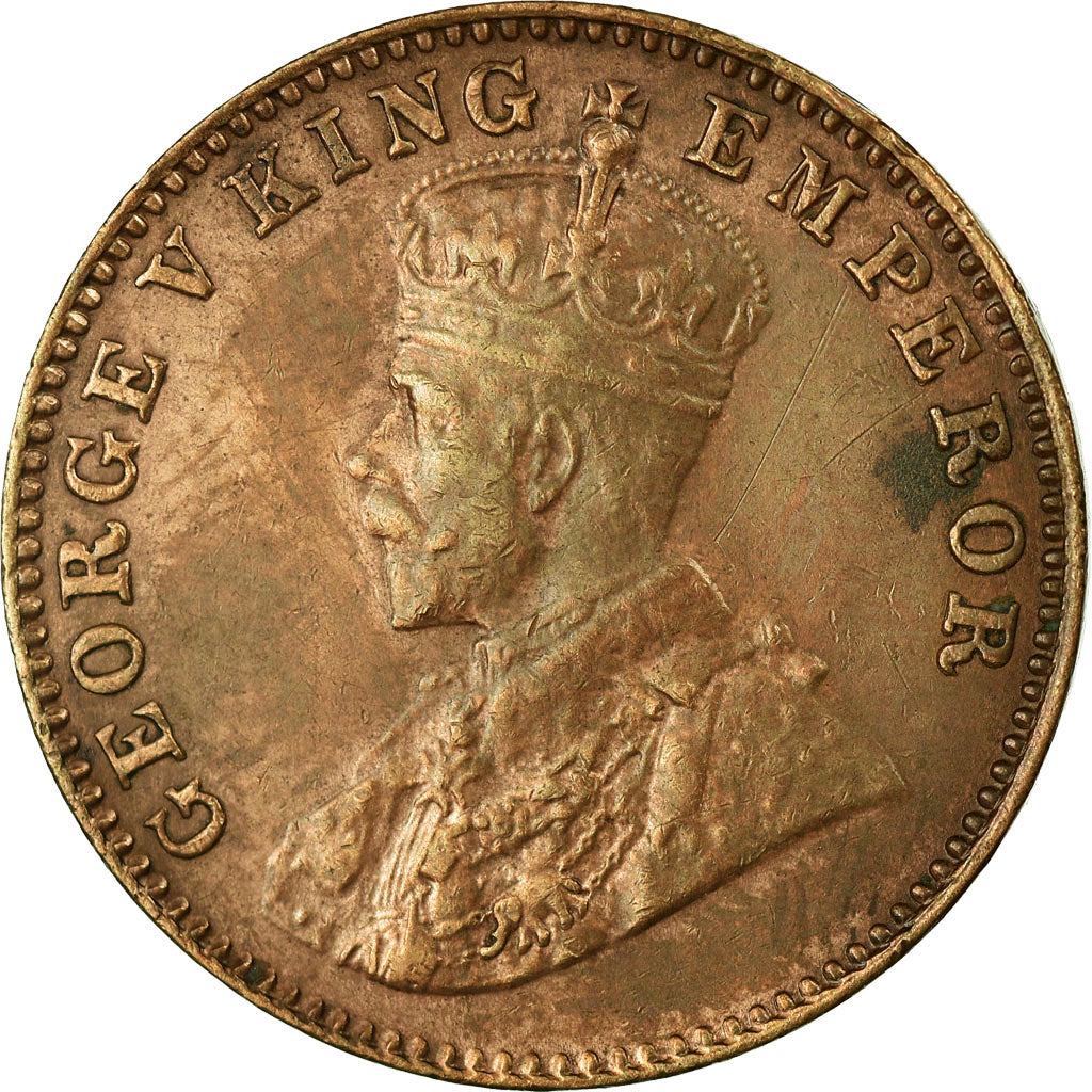 Coin, INDIA-BRITISH, George V, 1/4 Anna, 1936, Bombay, EF(40-45), Bronze, KM:512