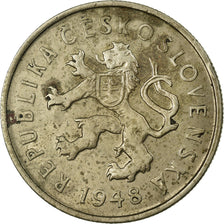 Moneta, Cecoslovacchia, 2 Koruny, 1948, BB, Rame-nichel, KM:23