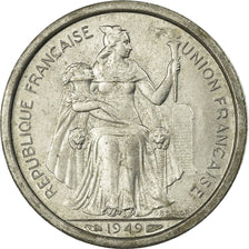 Monnaie, FRENCH OCEANIA, Franc, 1949, TTB, Aluminium, KM:2