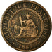 Coin, FRENCH INDO-CHINA, Cent, 1889, Paris, VF(30-35), Bronze, KM:1