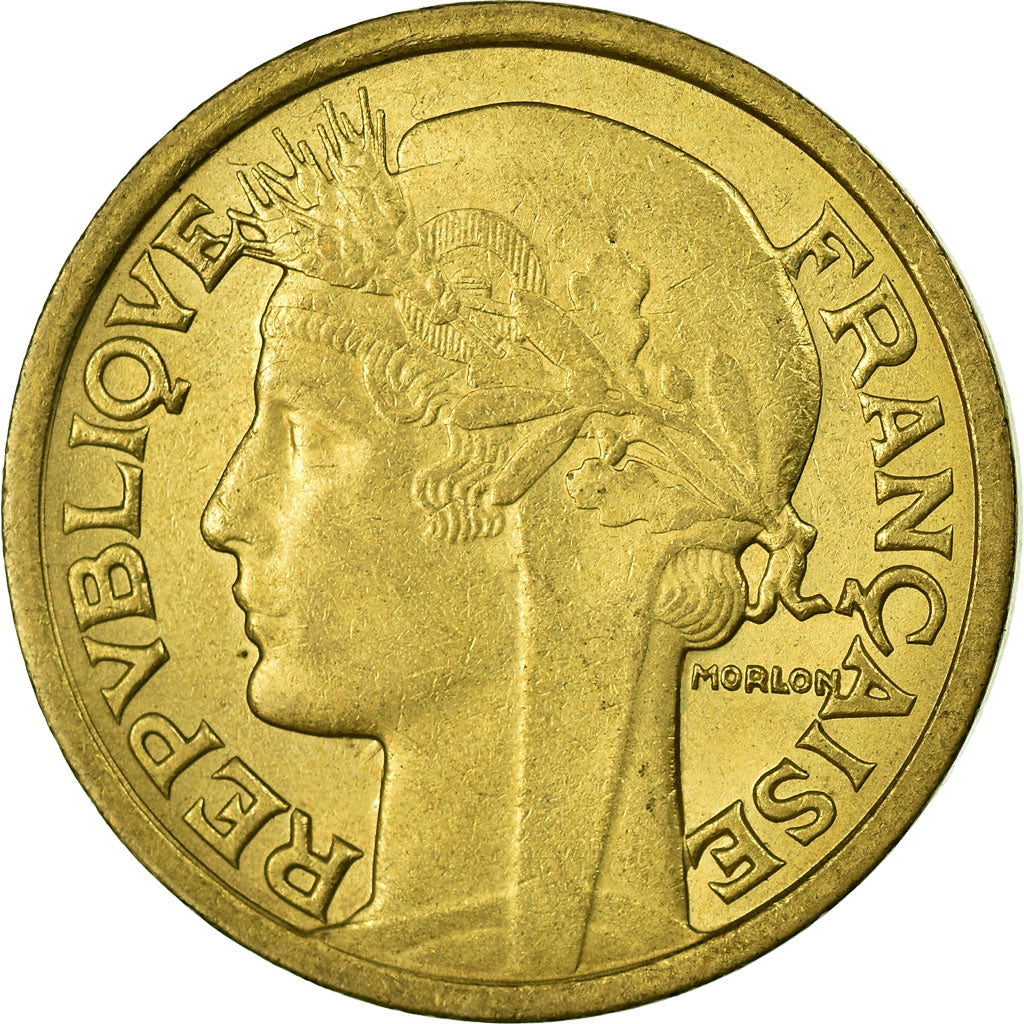 Münze, Frankreich, Morlon, 2 Francs, 1939, VZ, Aluminum-Bronze, KM:886