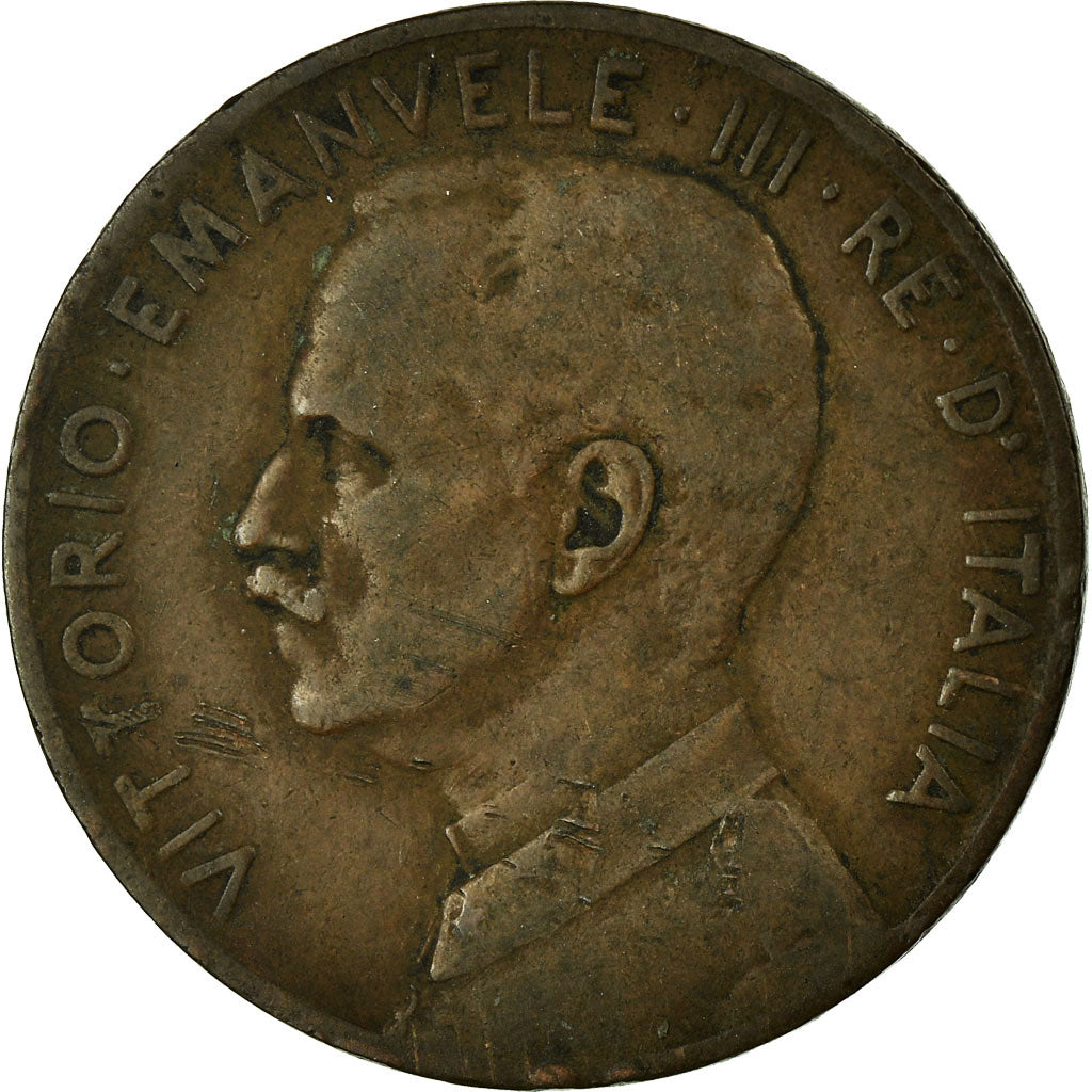 Monnaie, Italie, Vittorio Emanuele III, 5 Centesimi, 1915, Rome, B+, Bronze