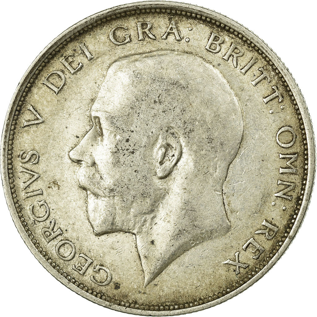 Coin, Great Britain, George V, 1/2 Crown, 1914, VF(20-25), Silver, KM:818.1