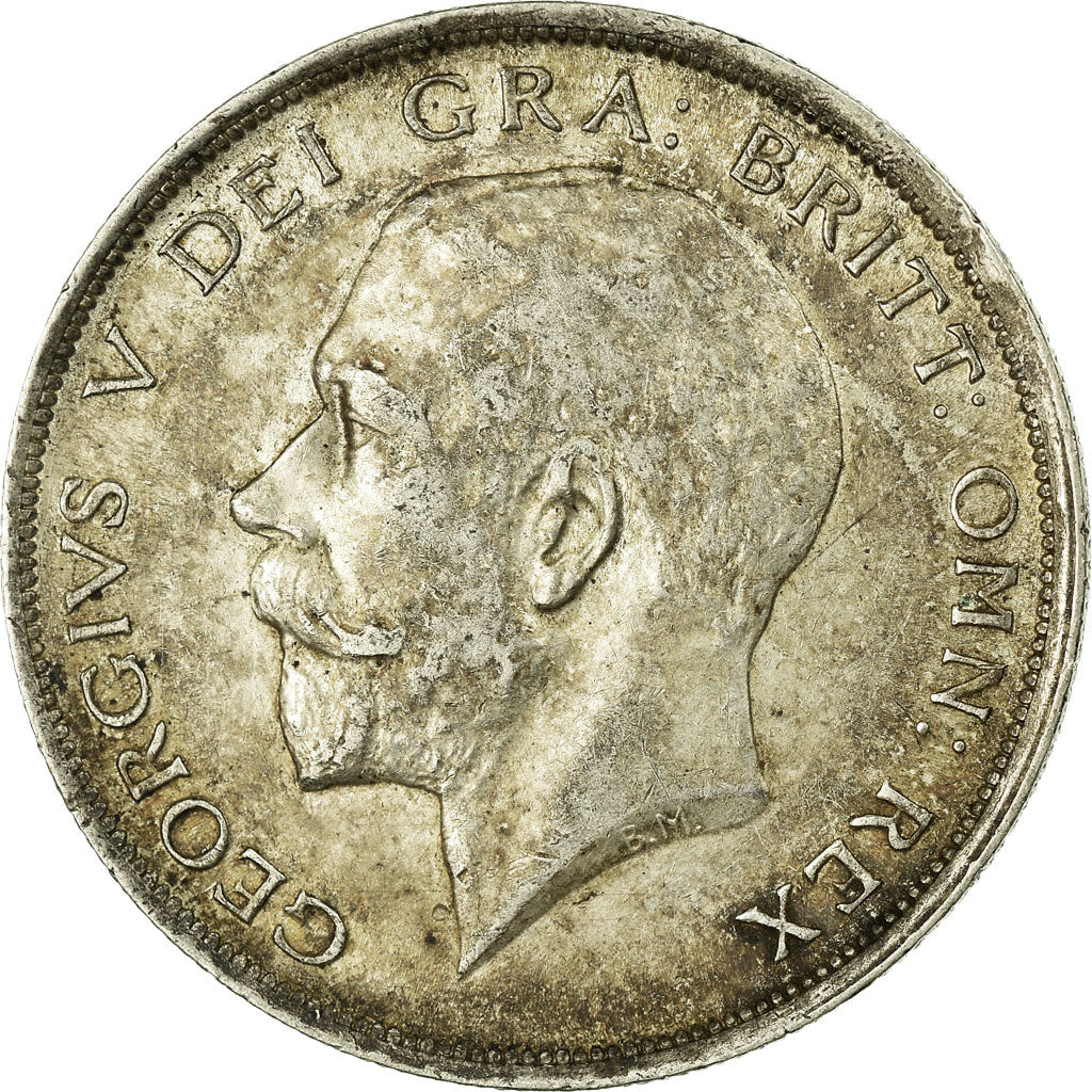 Coin, Great Britain, George V, 1/2 Crown, 1916, EF(40-45), Silver, KM:818.1