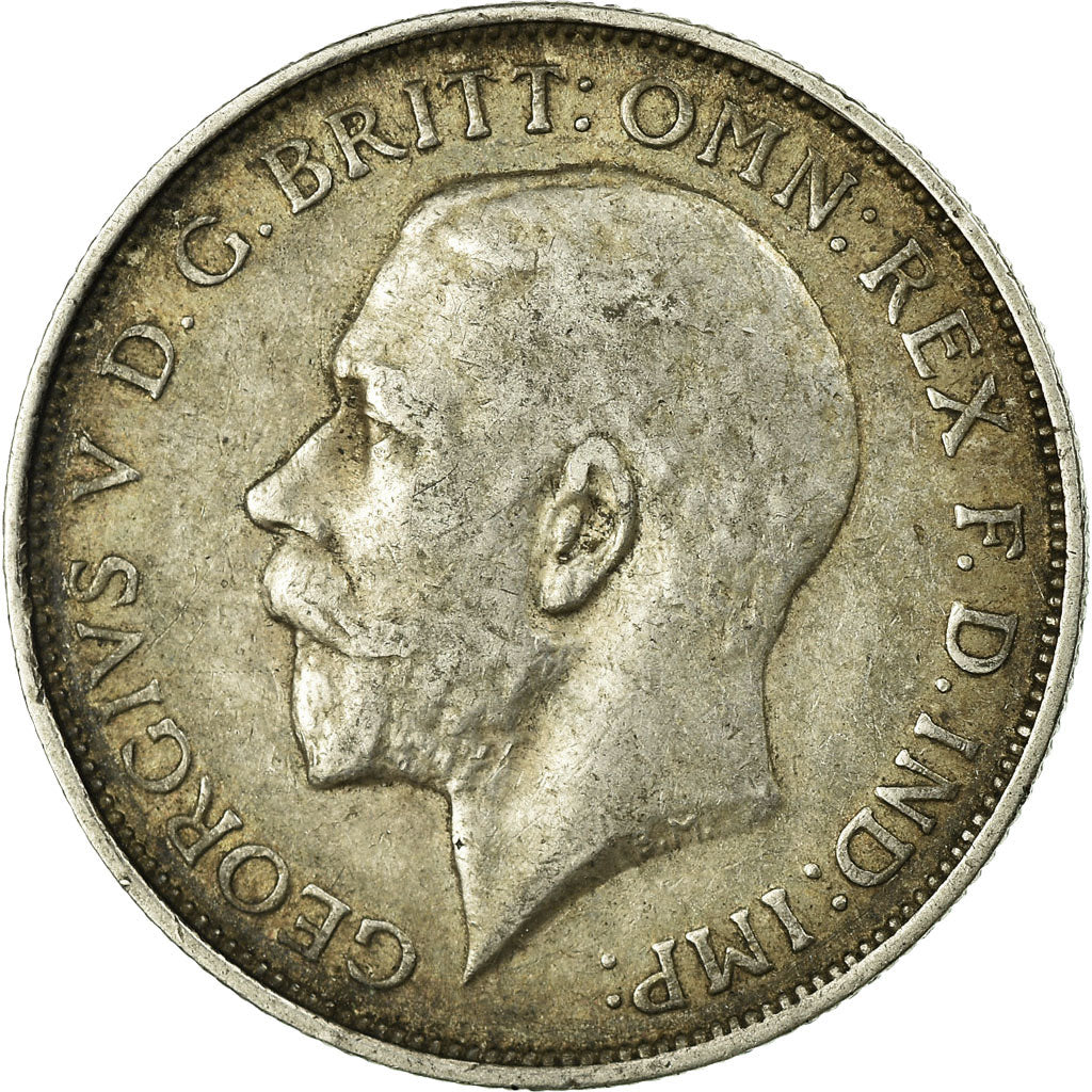 Coin, Great Britain, George V, Florin, Two Shillings, 1913, EF(40-45), Silver