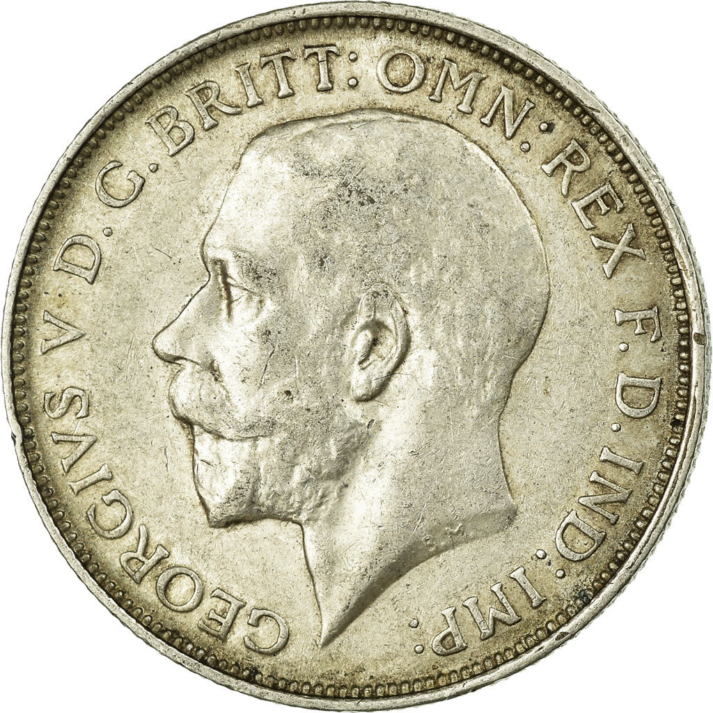 Coin, Great Britain, George V, Florin, Two Shillings, 1914, EF(40-45), Silver