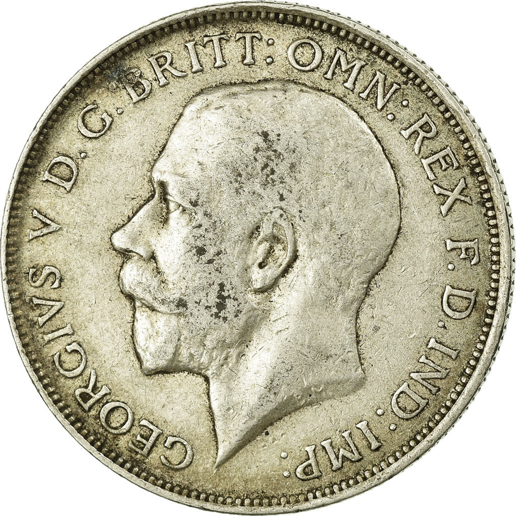 Coin, Great Britain, George V, Florin, Two Shillings, 1915, VF(30-35), Silver