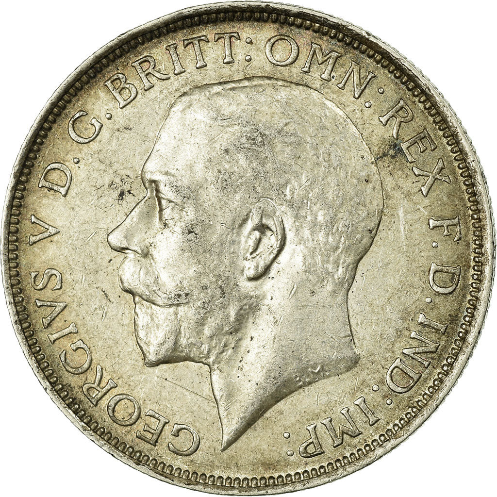 Coin, Great Britain, George V, Florin, Two Shillings, 1916, EF(40-45), Silver