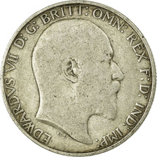 Coin, Great Britain, Edward VII, Florin, Two Shillings, 1908, F(12-15), Silver