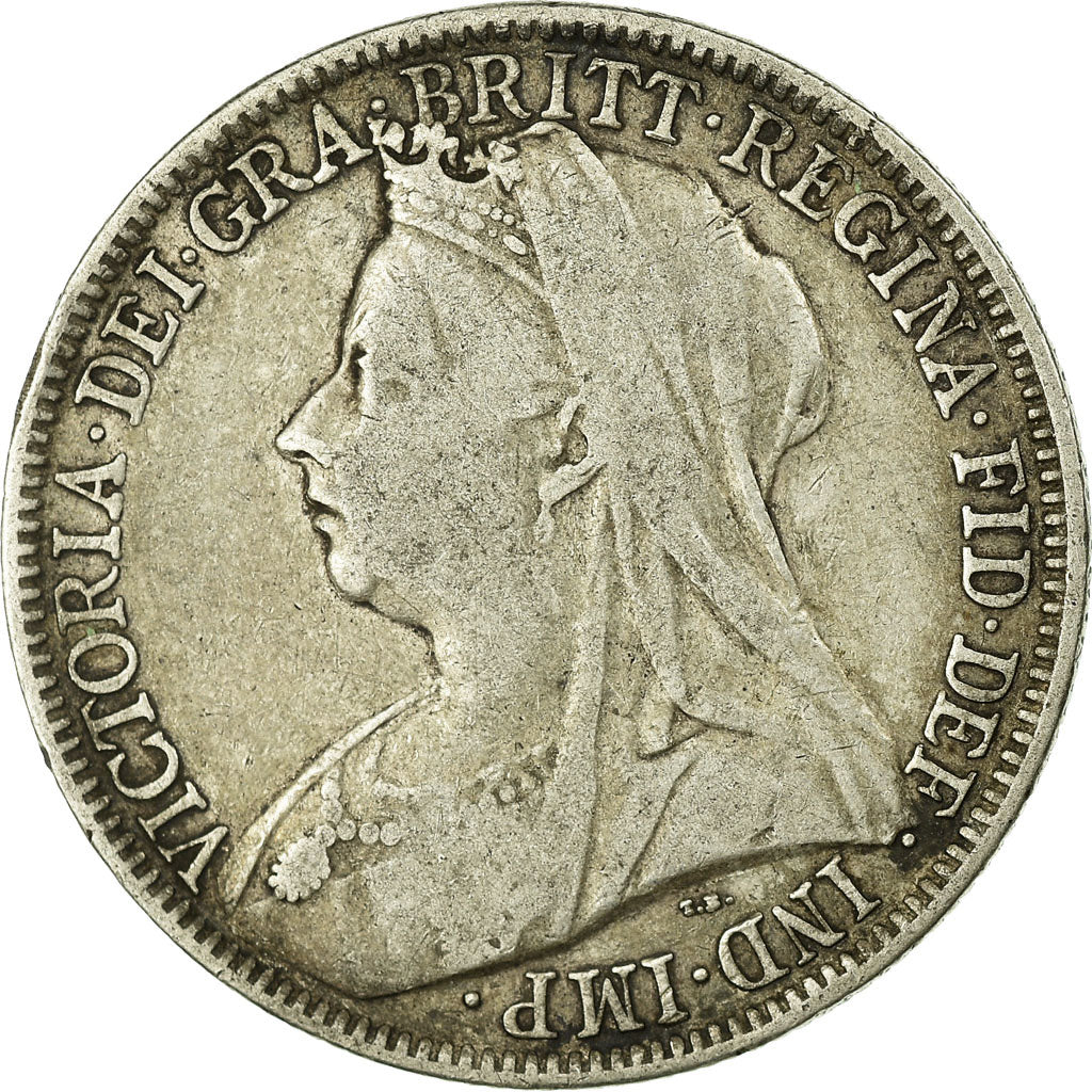 Coin, Great Britain, Victoria, Florin, Two Shillings, 1901, VF(30-35), Silver