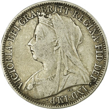 Coin, Great Britain, Victoria, Florin, Two Shillings, 1901, VF(30-35), Silver