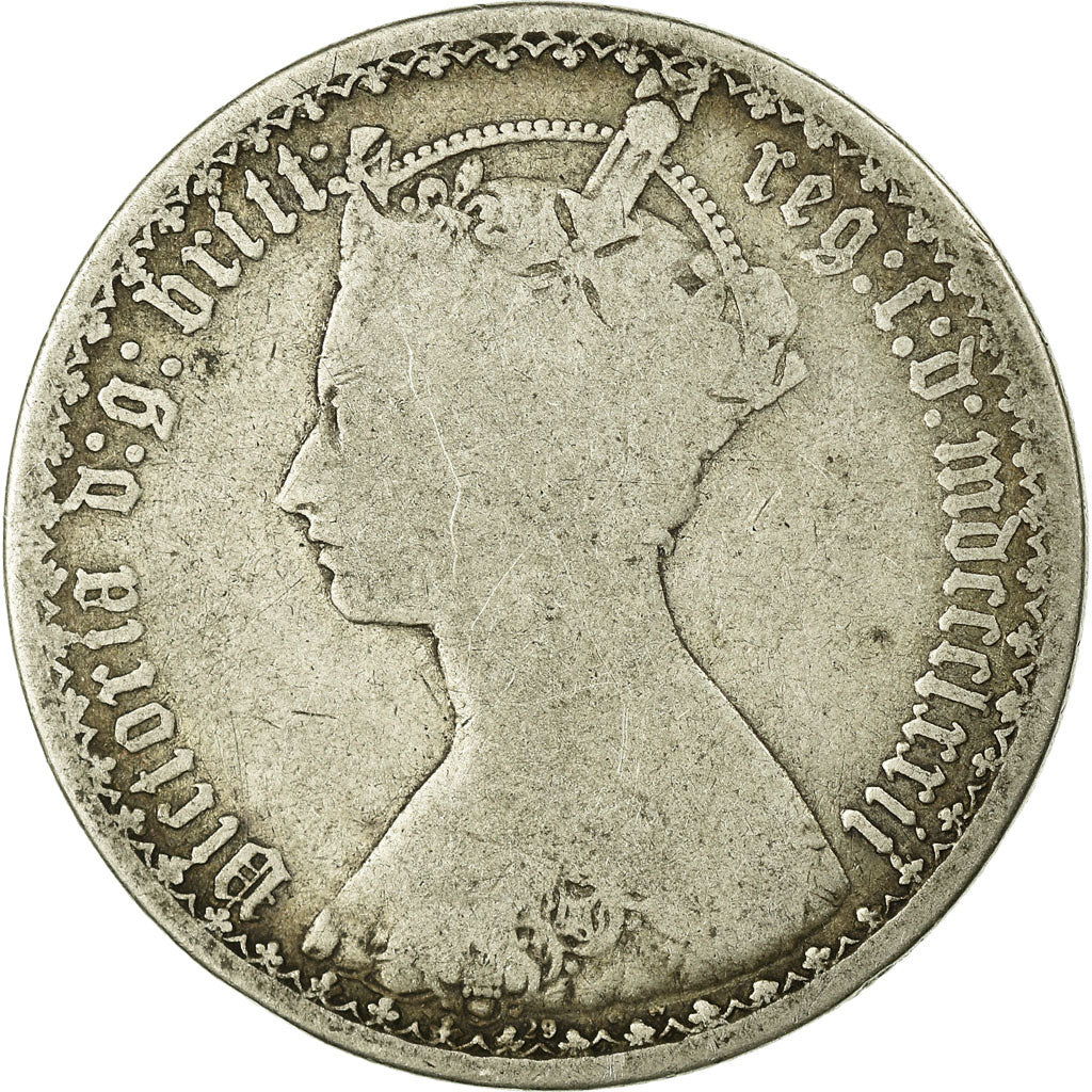 Coin, Great Britain, Victoria, Florin, Two Shillings, 1872, F(12-15), Silver