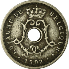 Coin, Belgium, 5 Centimes, 1902, VF(20-25), Copper-nickel, KM:46