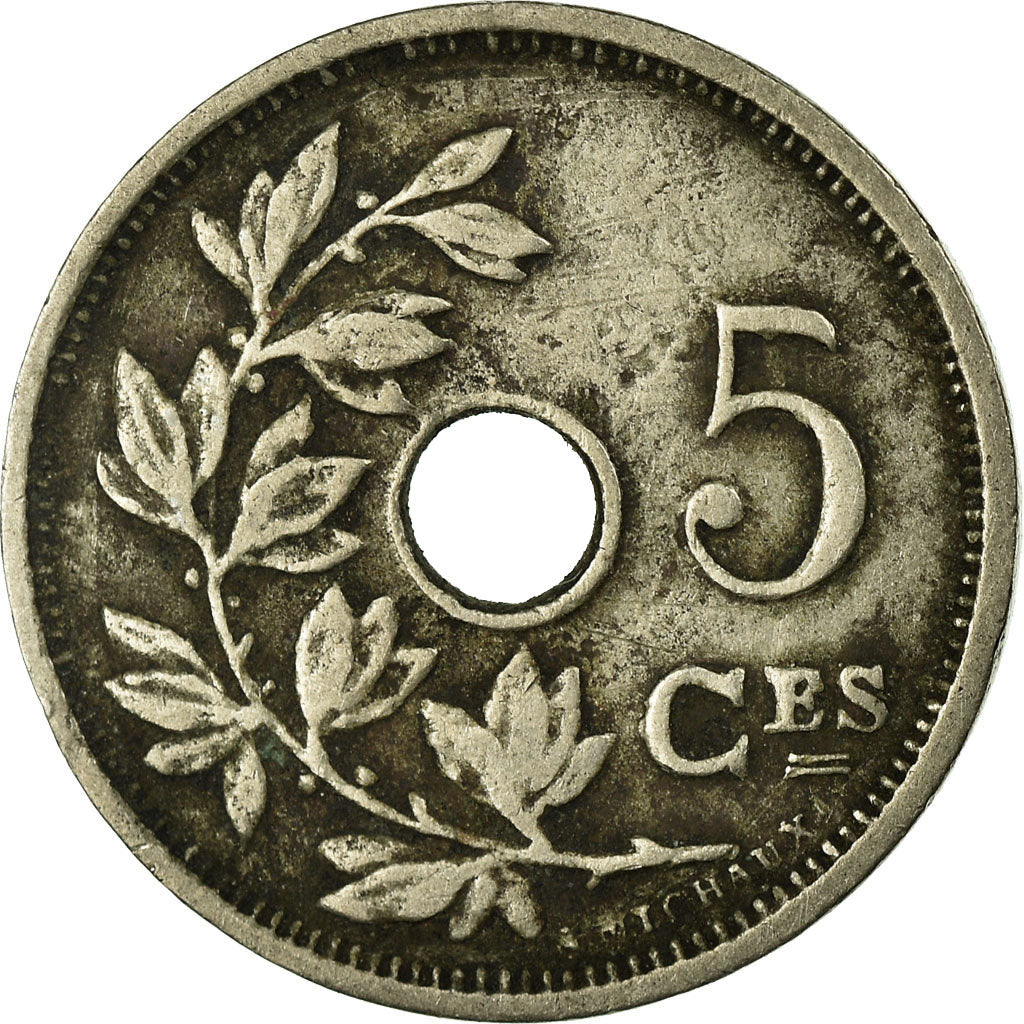 Coin, Belgium, 5 Centimes, 1902, VF(20-25), Copper-nickel, KM:46