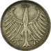 Monnaie, République fédérale allemande, 5 Mark, 1951, Hamburg, TB+, Argent