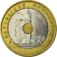 Coin, France, Jeux Méditerranéens, 20 Francs, 1993, AU(55-58), Tri-Metallic