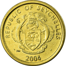 Coin, Seychelles, Cent, 2004, British Royal Mint, MS(63), Brass, KM:46.2