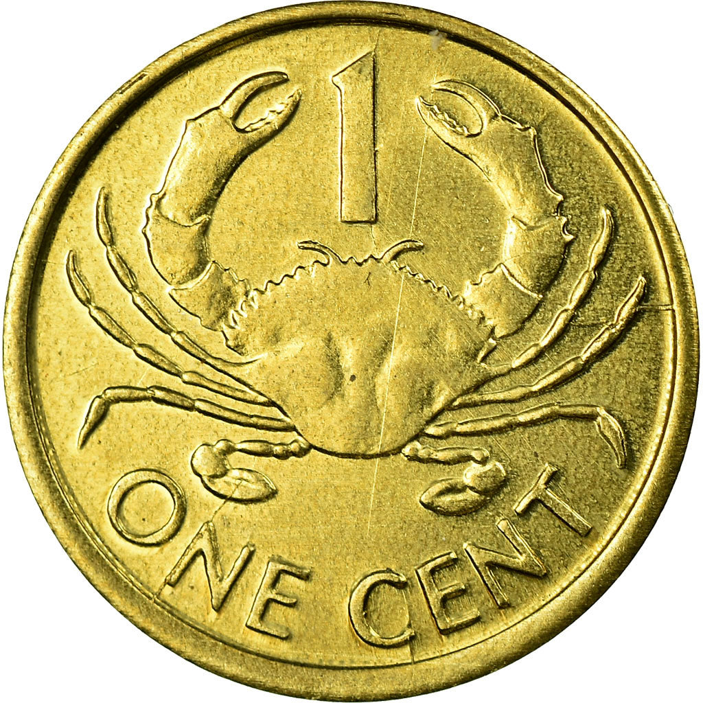Coin, Seychelles, Cent, 2004, British Royal Mint, MS(63), Brass, KM:46.2