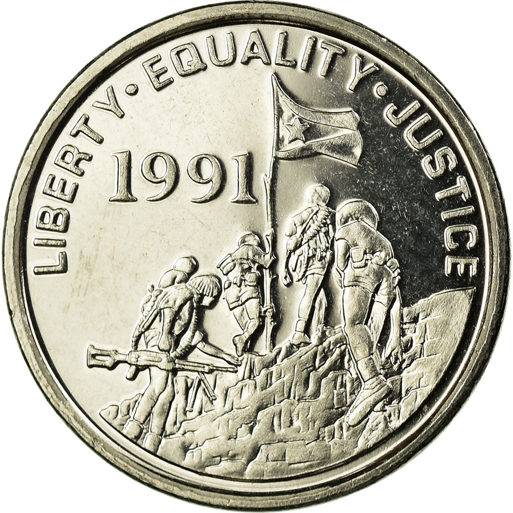 Coin, Eritrea, Cent, 1997, MS(60-62), Nickel Clad Steel, KM:43