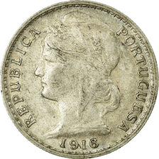 Coin, Portugal, 20 Centavos, 1916, EF(40-45), Silver, KM:562