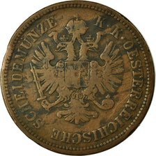 Münze, Österreich, Franz Joseph I, 4 Kreuzer, 1861, S, Kupfer, KM:2194