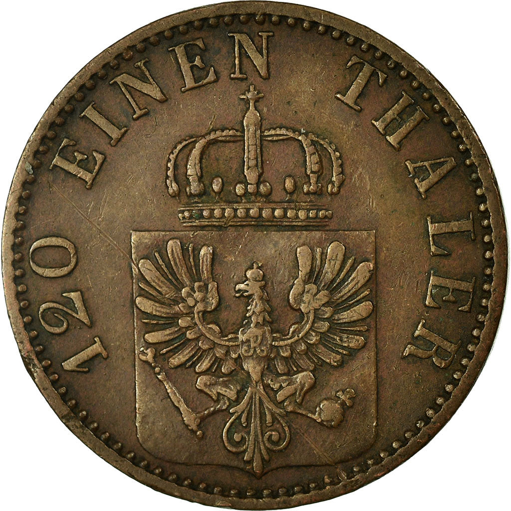 Coin, German States, PRUSSIA, Wilhelm I, 3 Pfennig, 1867, Hannover, EF(40-45)