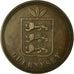 Coin, Guernsey, 4 Doubles, 1868, Heaton, Birmingham, VF(30-35), Bronze, KM:5