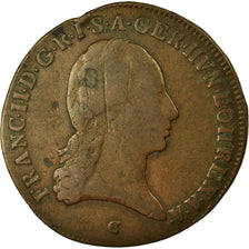Monnaie, Autriche, Franz II (I), 3 Kreuzer, 1800, Prague, TB, Cuivre, KM:2115.3