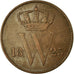 Moneta, Holandia, William I, Cent, 1823, EF(40-45), Miedź, KM:47