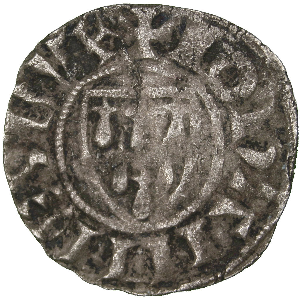 FRANCE, Denarius, EF(40-45), Billon, Boudeau #42, 1.08