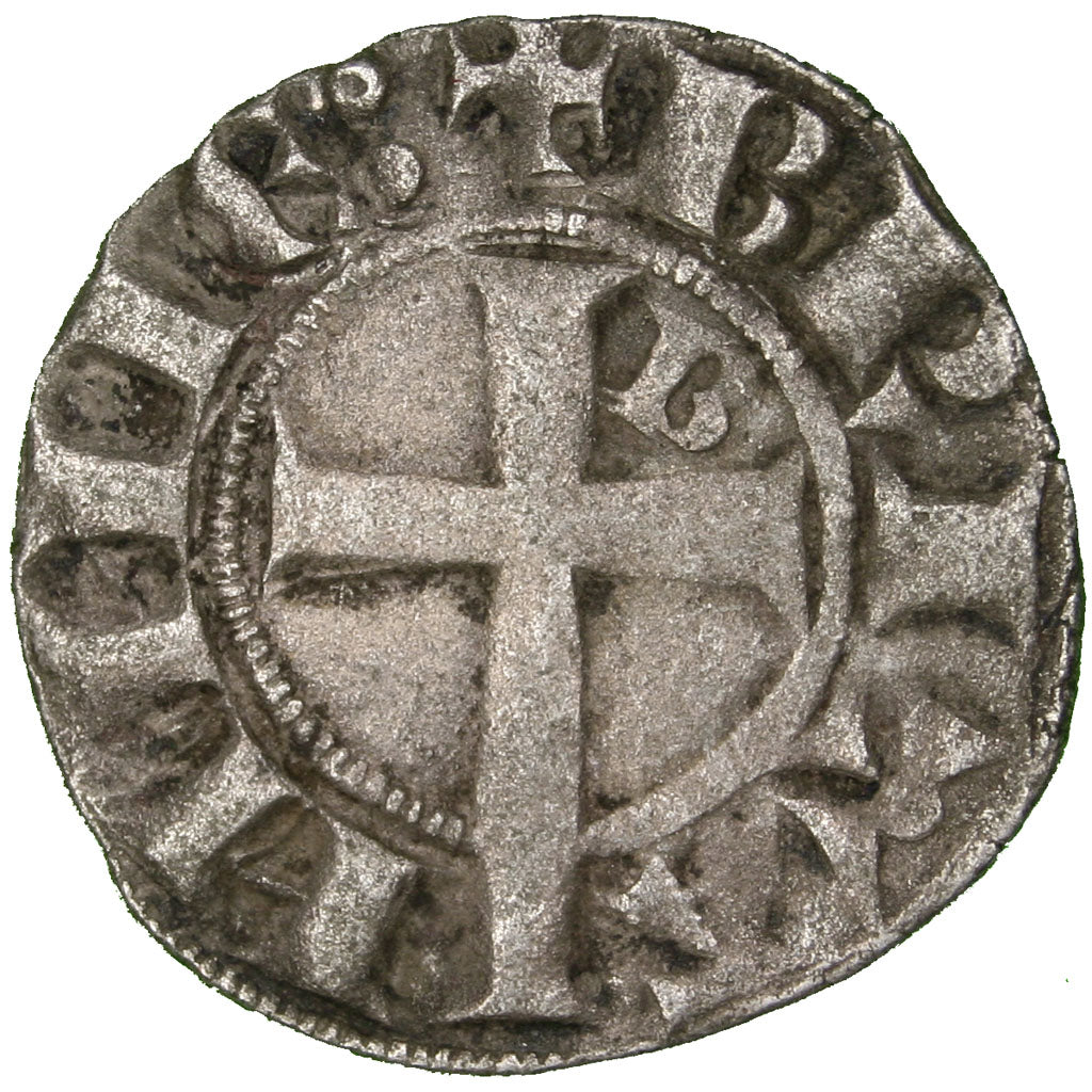 FRANCE, Denarius, EF(40-45), Billon, Boudeau #42, 1.08