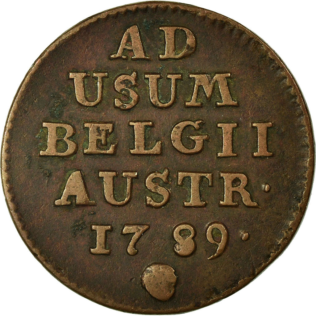 Coin, AUSTRIAN NETHERLANDS, Joseph II, Liard, Oord, 1789, Brussels, VF(20-25)