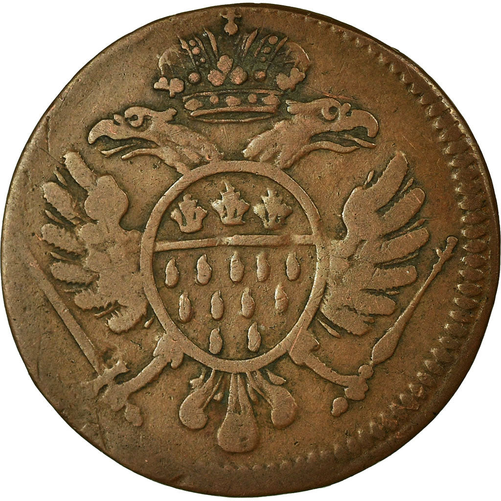 Coin, German States, COLOGNE, 4 Heller, 1768, VF(20-25), Copper, KM:440