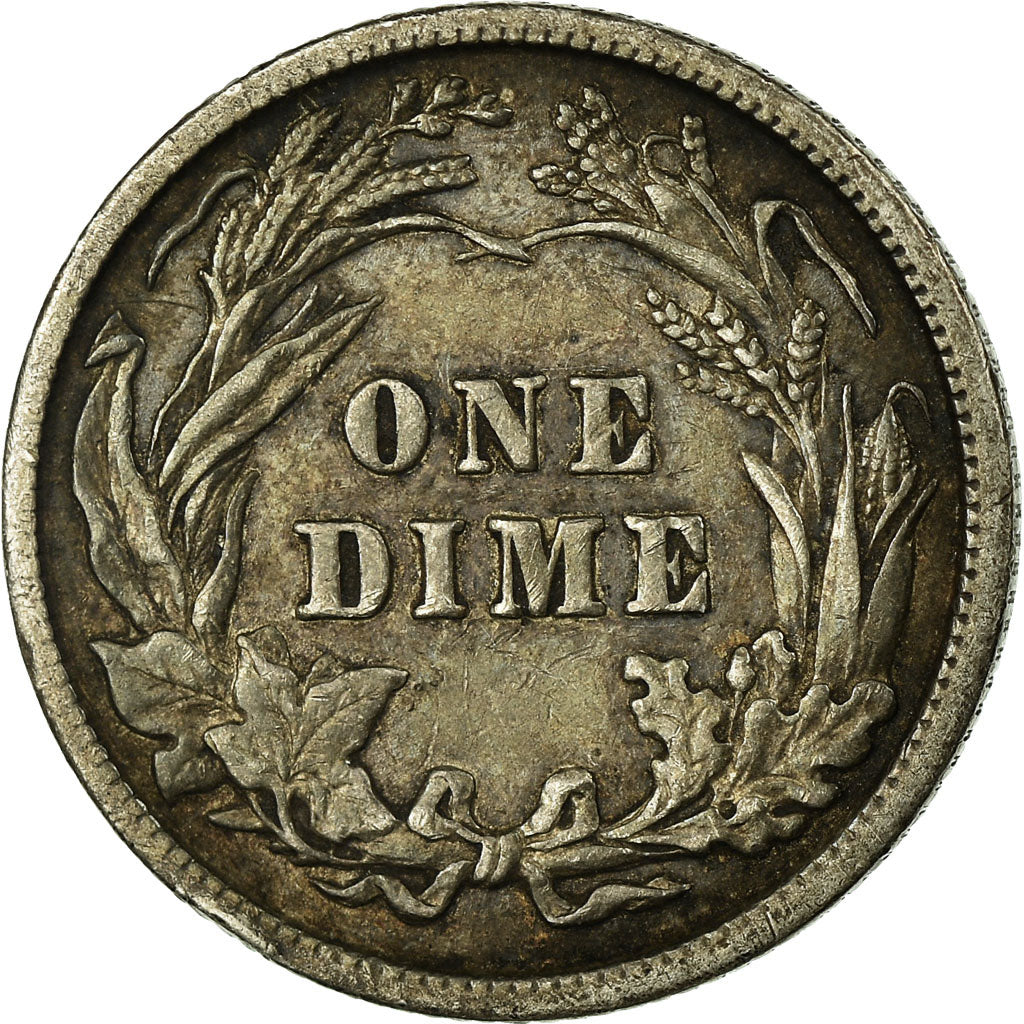 Coin, United States, Barber Dime, Dime, 1902, U.S. Mint, Philadelphia