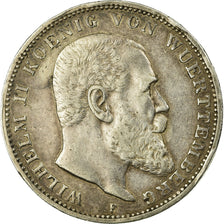 Coin, German States, WURTTEMBERG, Wilhelm II, 3 Mark, 1913, Freudenstadt