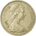 Moneda, Gran Bretaña, Elizabeth II, 10 New Pence, 1976, BC+, Cobre - níquel