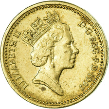 Munten, Groot Bretagne, Elizabeth II, Pound, 1997, ZF, Nickel-brass, KM:975