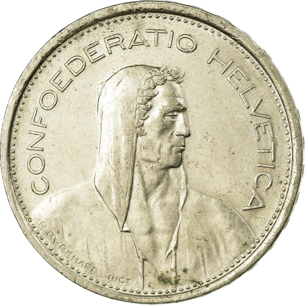 Coin, Switzerland, 5 Francs, 1968, Bern, AU(50-53), Copper-nickel, KM:40a.1